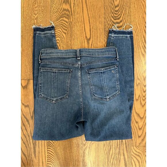 Rag & Bone High Rise Ankle Skinny Jeans With Side Stripe Size 27 - Picture 5 of 5
